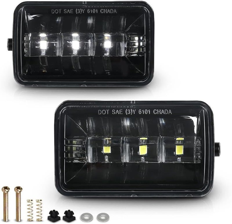 DOTCOM LED Driving Fog Lights Lamps Assembly Compatible with Ford F150 2015-2020,Fit Ford F250 F350 Super Duty 2017-2019, Driver and Passenger Side FL3Z15200B FL3Z15201B FO2593235 FO2592235 - Image 1